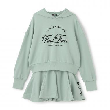 連帽衫&半身裙套裝