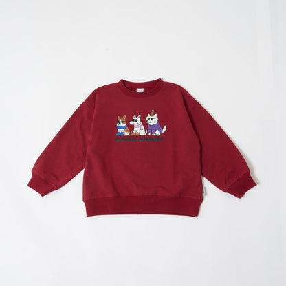 【365D.】惡搞圖案寬鬆套頭衛衣/運動衫