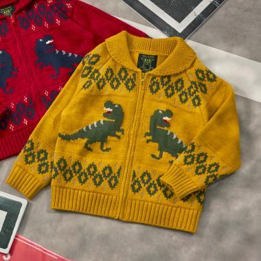 恐龍圖案考欽毛衣