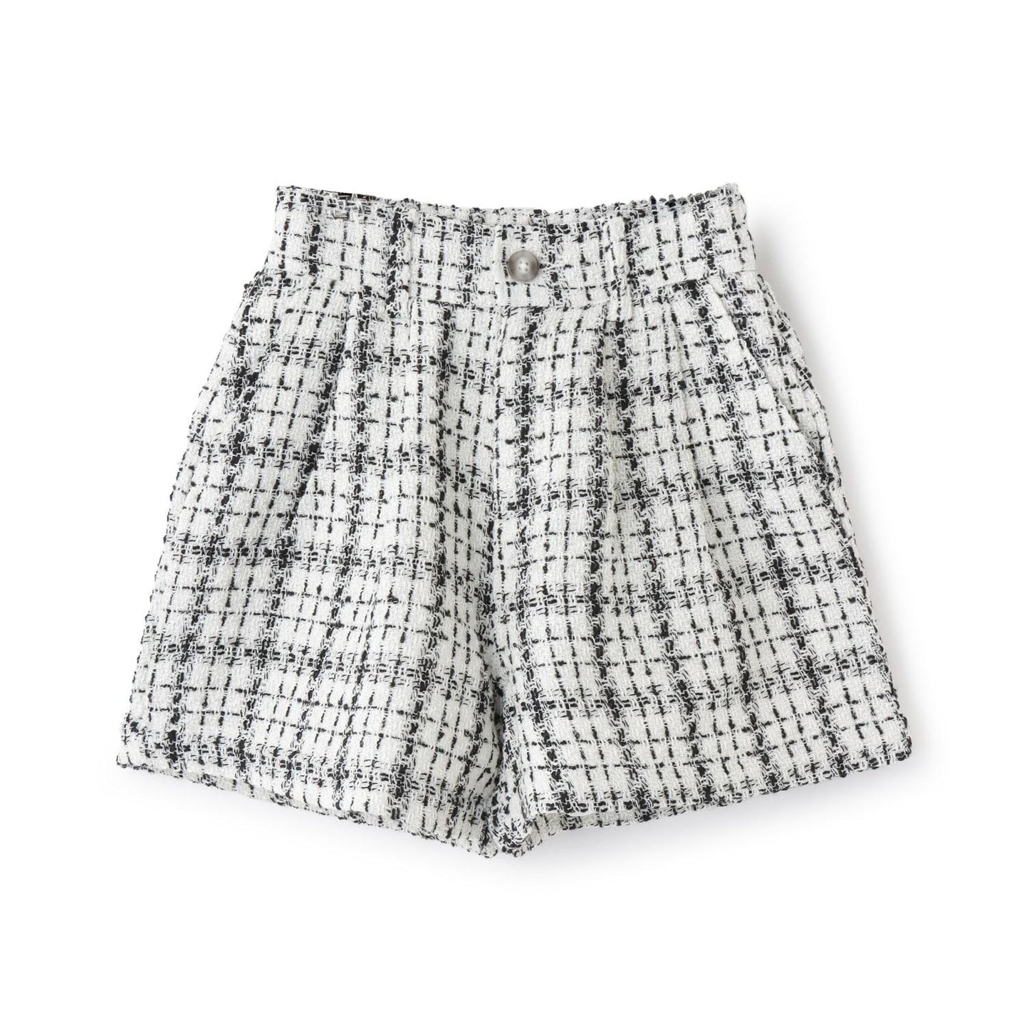 時尚顯瘦假日粗花呢短褲