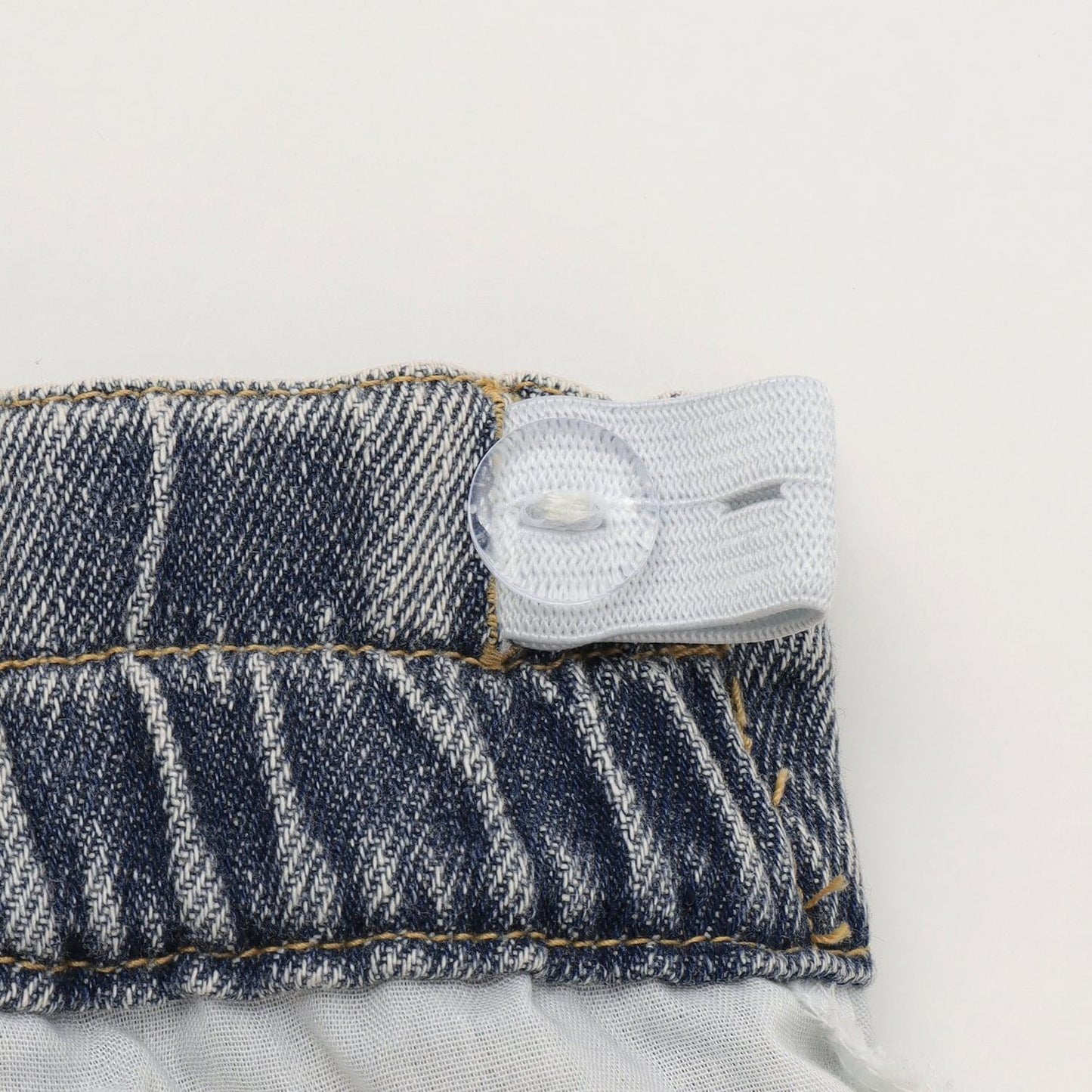 【LTXC】帶鏈條破洞牛仔迷你裙