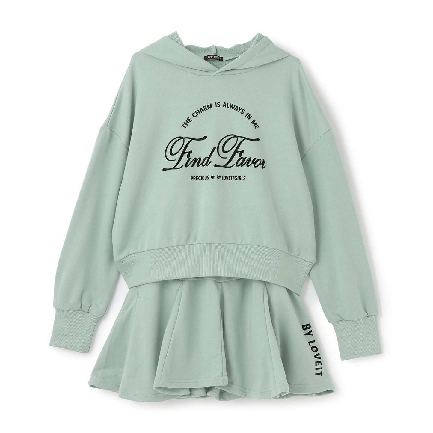 連帽衫&半身裙套裝