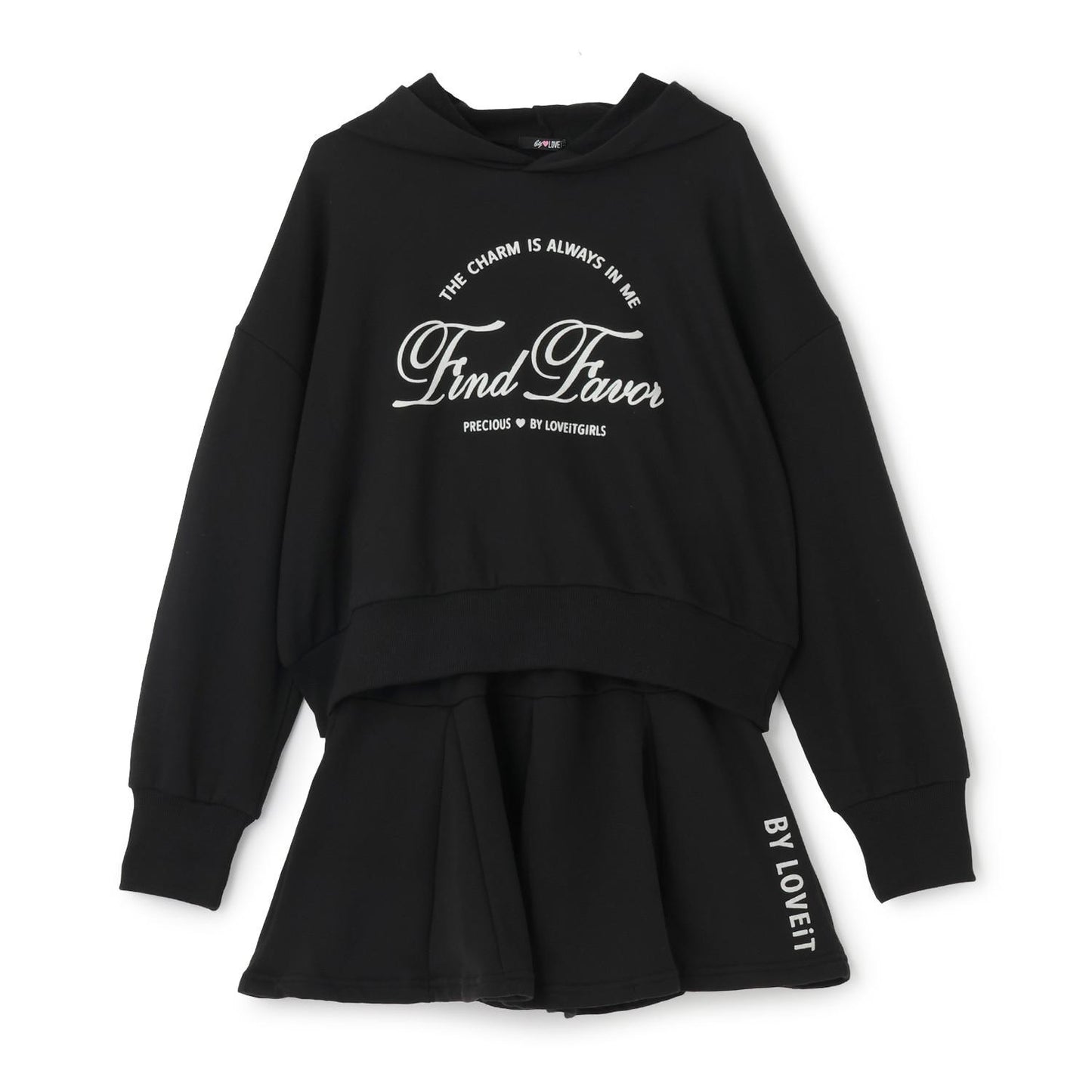 連帽衫&半身裙套裝