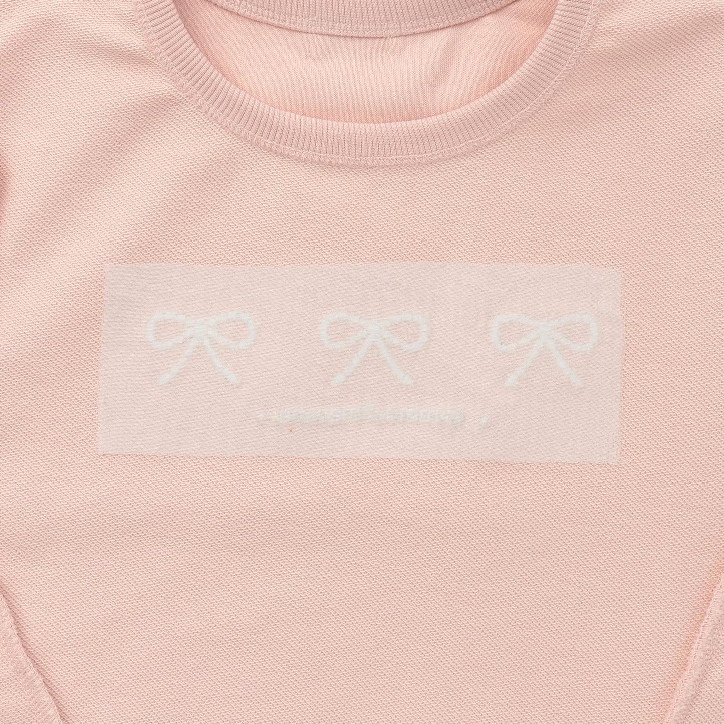 trois lapins 蝴蝶結刺繡荷葉邊衛衣