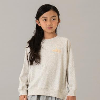 熒光標誌拼色長袖衛衣/運動衫