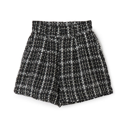 時尚顯瘦假日粗花呢短褲