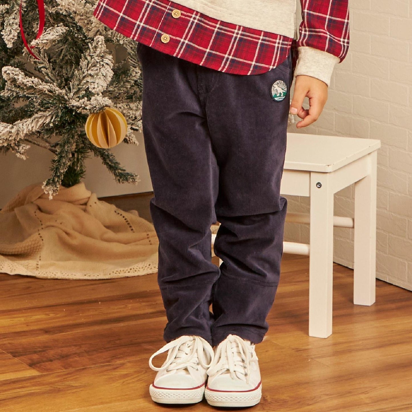 針織燈芯絨長褲