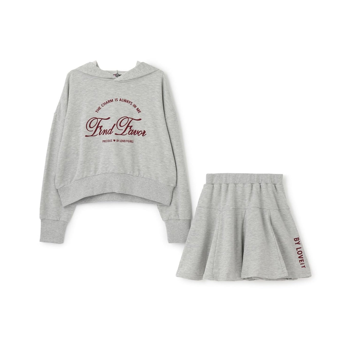 連帽衫&半身裙套裝