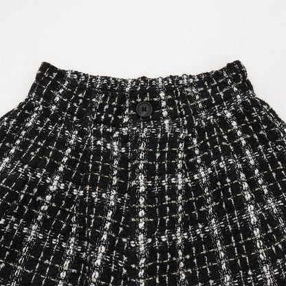 時尚顯瘦假日粗花呢短褲