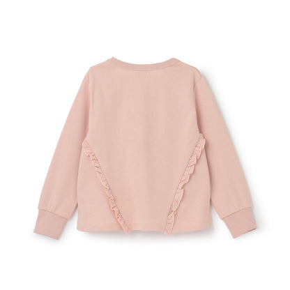 trois lapins 蝴蝶結刺繡荷葉邊衛衣