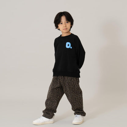 熒光標誌拼色長袖衛衣/運動衫