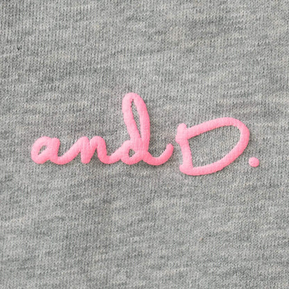 熒光標誌拼色長袖衛衣/運動衫