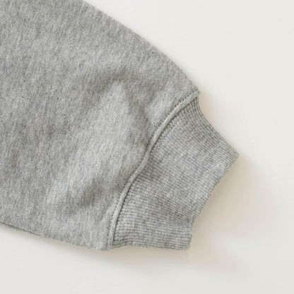 熒光標誌拼色長袖衛衣/運動衫