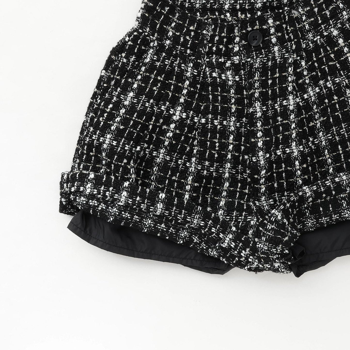 時尚顯瘦假日粗花呢短褲