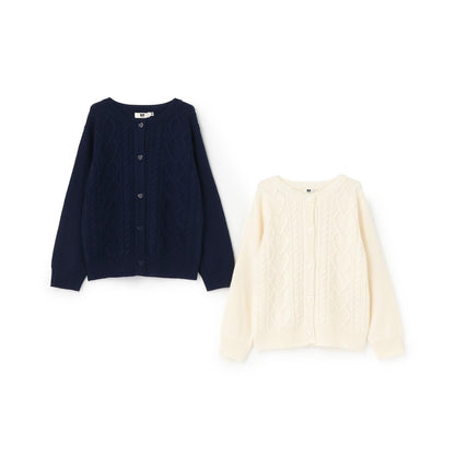 麻花編織針織開衫【可水洗】