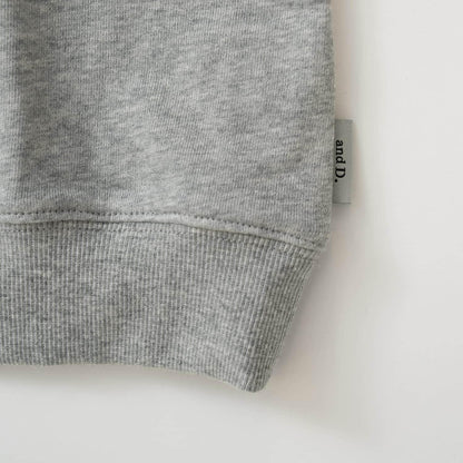 熒光標誌拼色長袖衛衣/運動衫