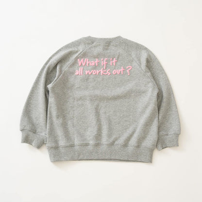 熒光標誌拼色長袖衛衣/運動衫