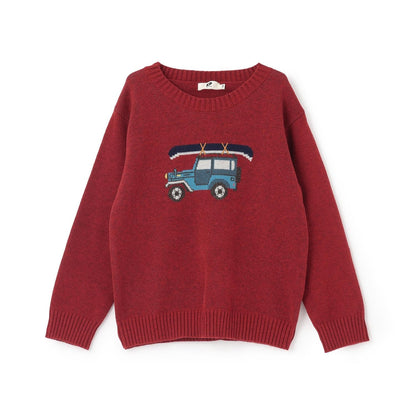 汽車圖案毛衣