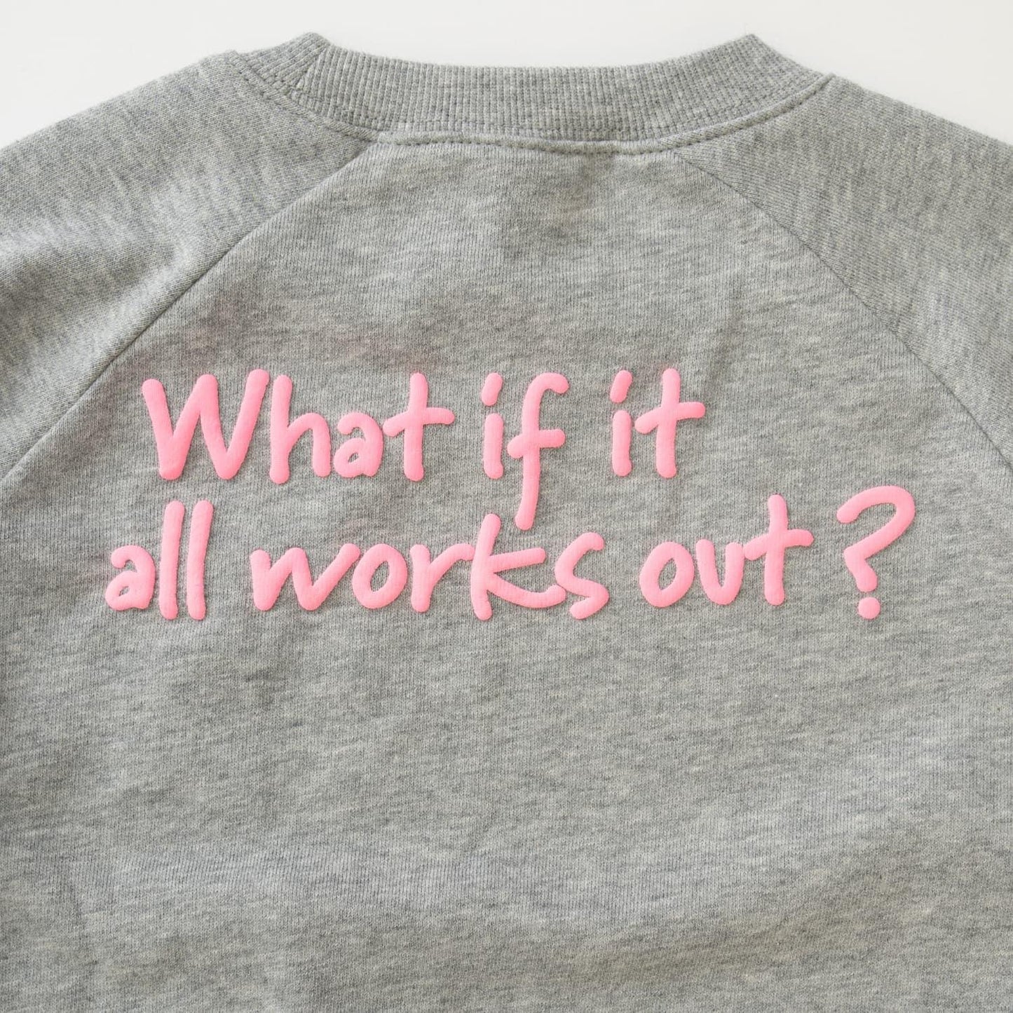 熒光標誌拼色長袖衛衣/運動衫