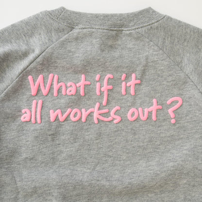 熒光標誌拼色長袖衛衣/運動衫