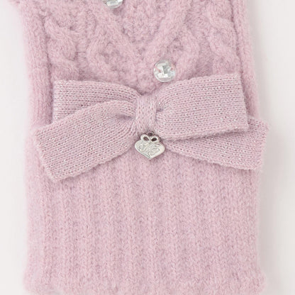 內加絨蝴蝶結手套