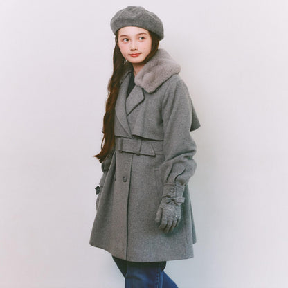 內加絨蝴蝶結手套