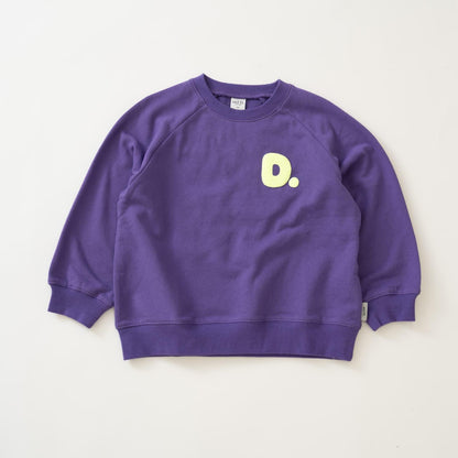 熒光標誌拼色長袖衛衣/運動衫