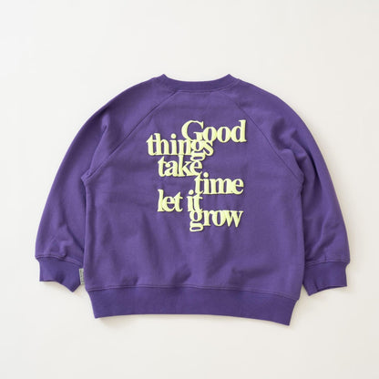 熒光標誌拼色長袖衛衣/運動衫