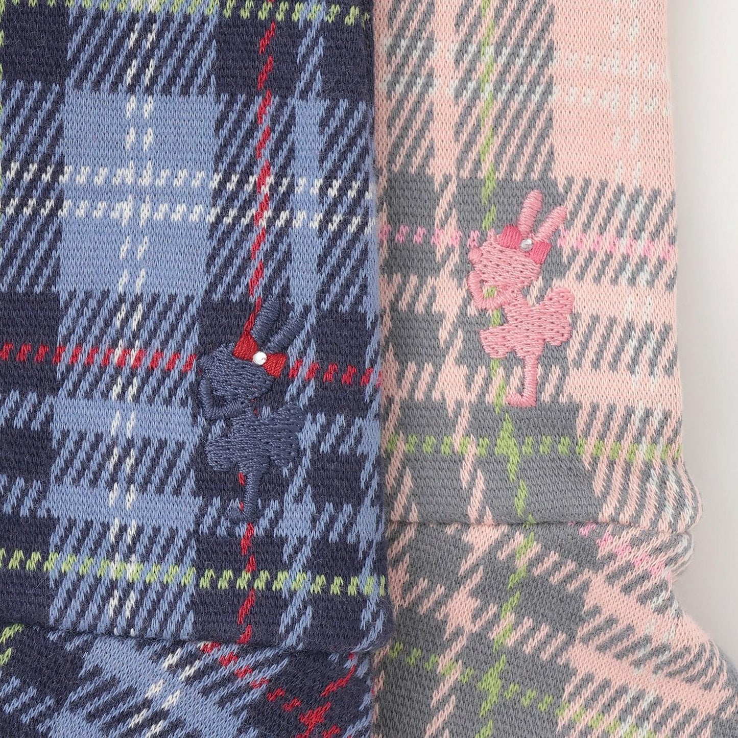 雙層提花格紋連衣裙