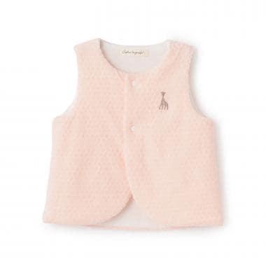 波點天鵝絨背心