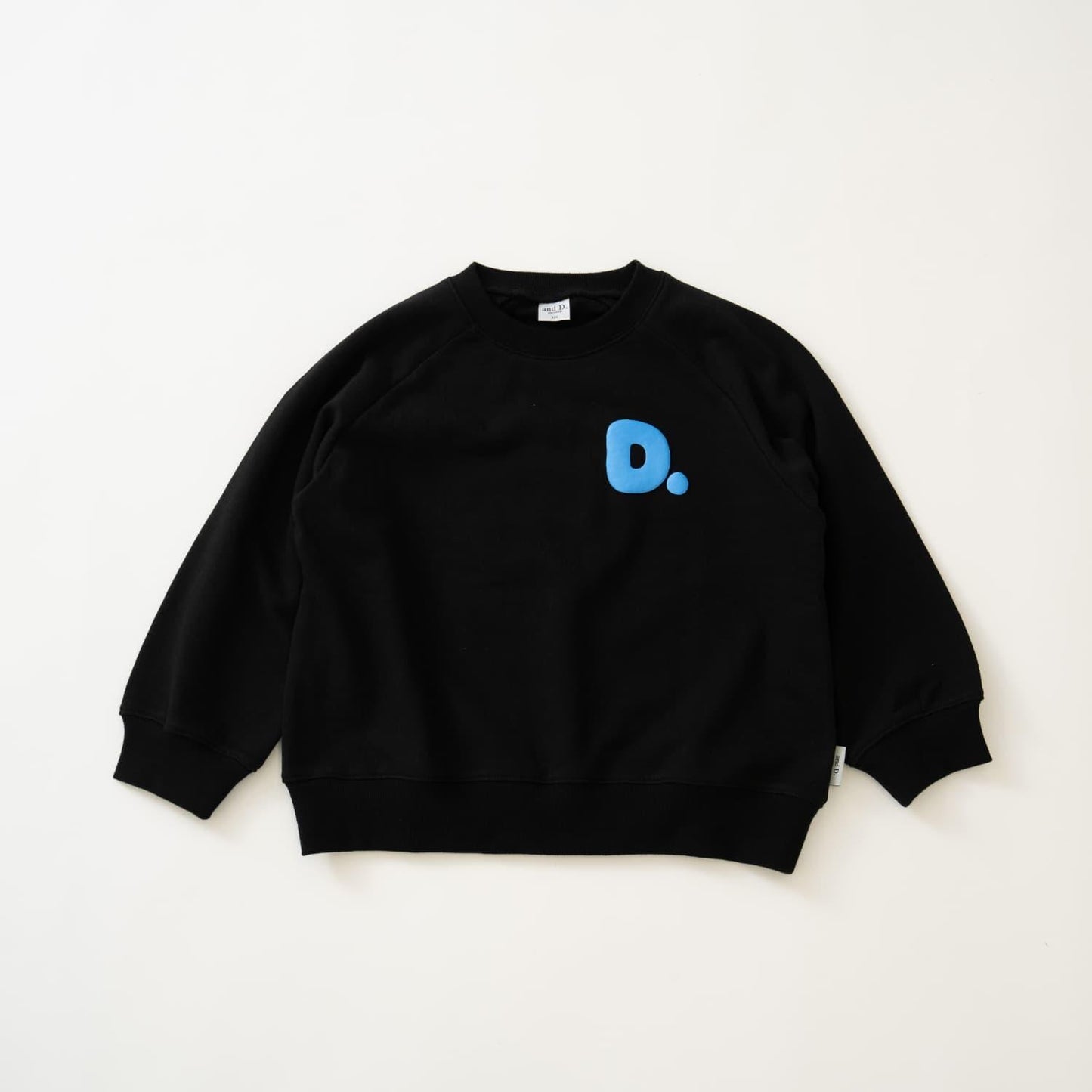 熒光標誌拼色長袖衛衣/運動衫