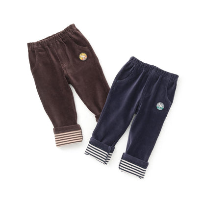 針織燈芯絨長褲