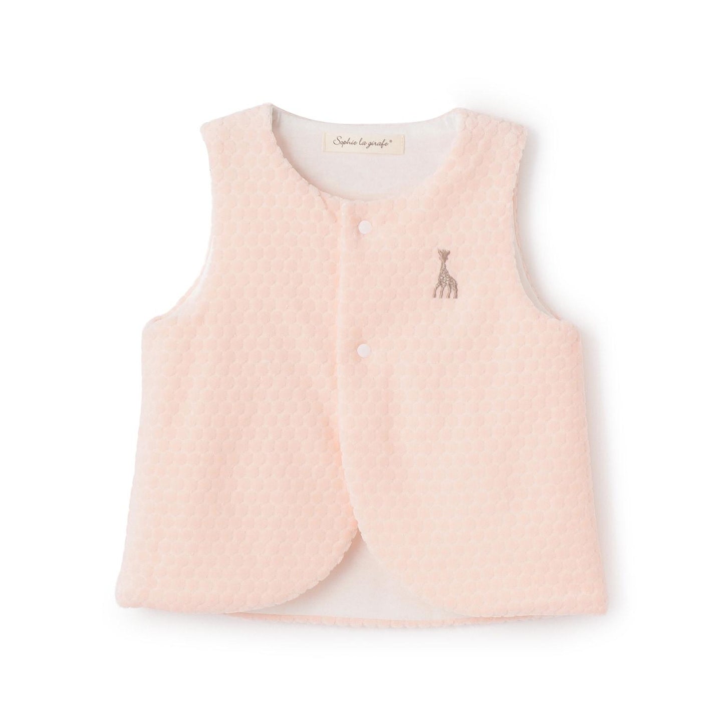 波點天鵝絨背心