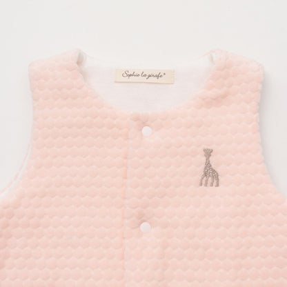 波點天鵝絨背心