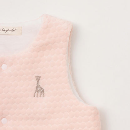 波點天鵝絨背心