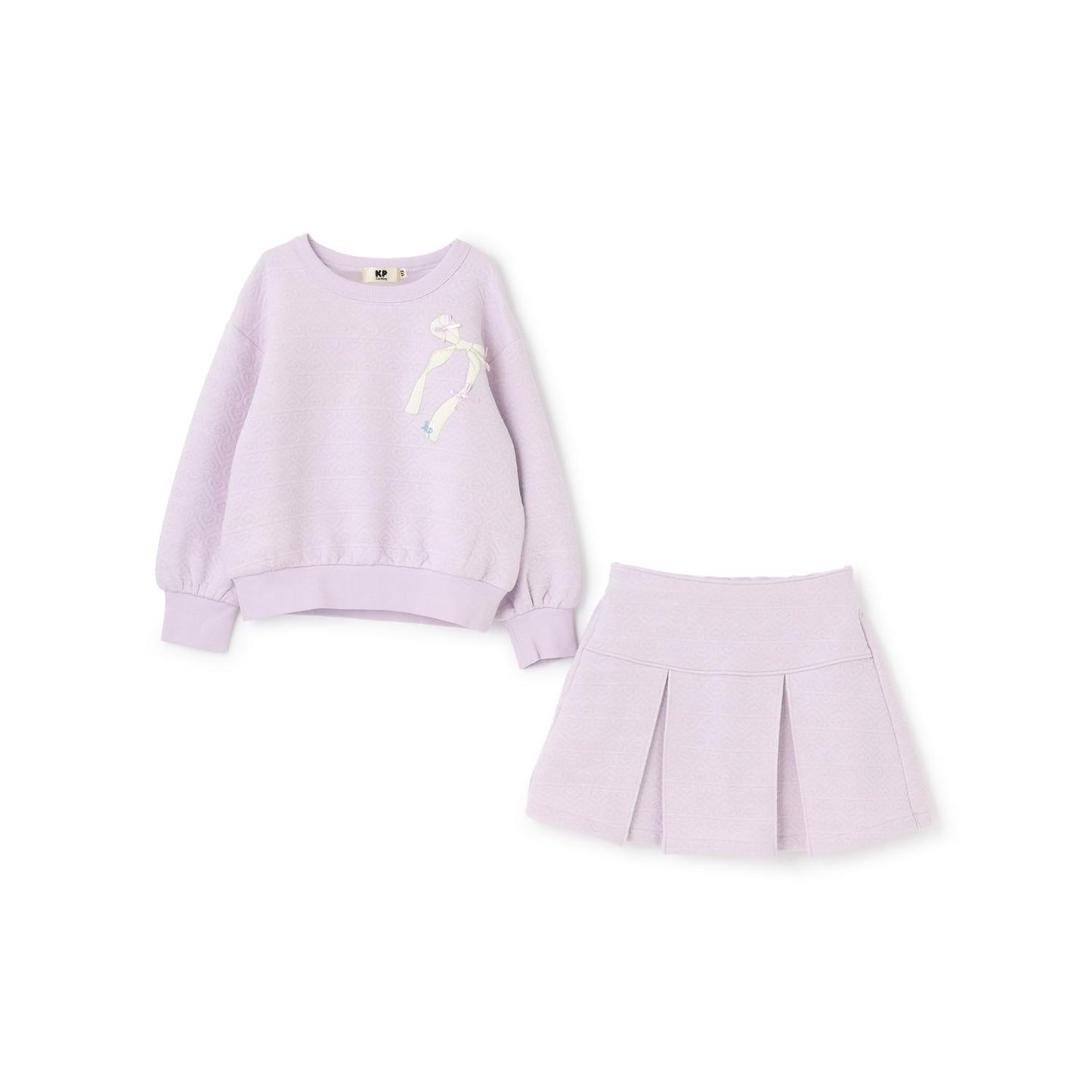 愛心亮片提花套裝