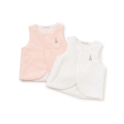 波點天鵝絨背心