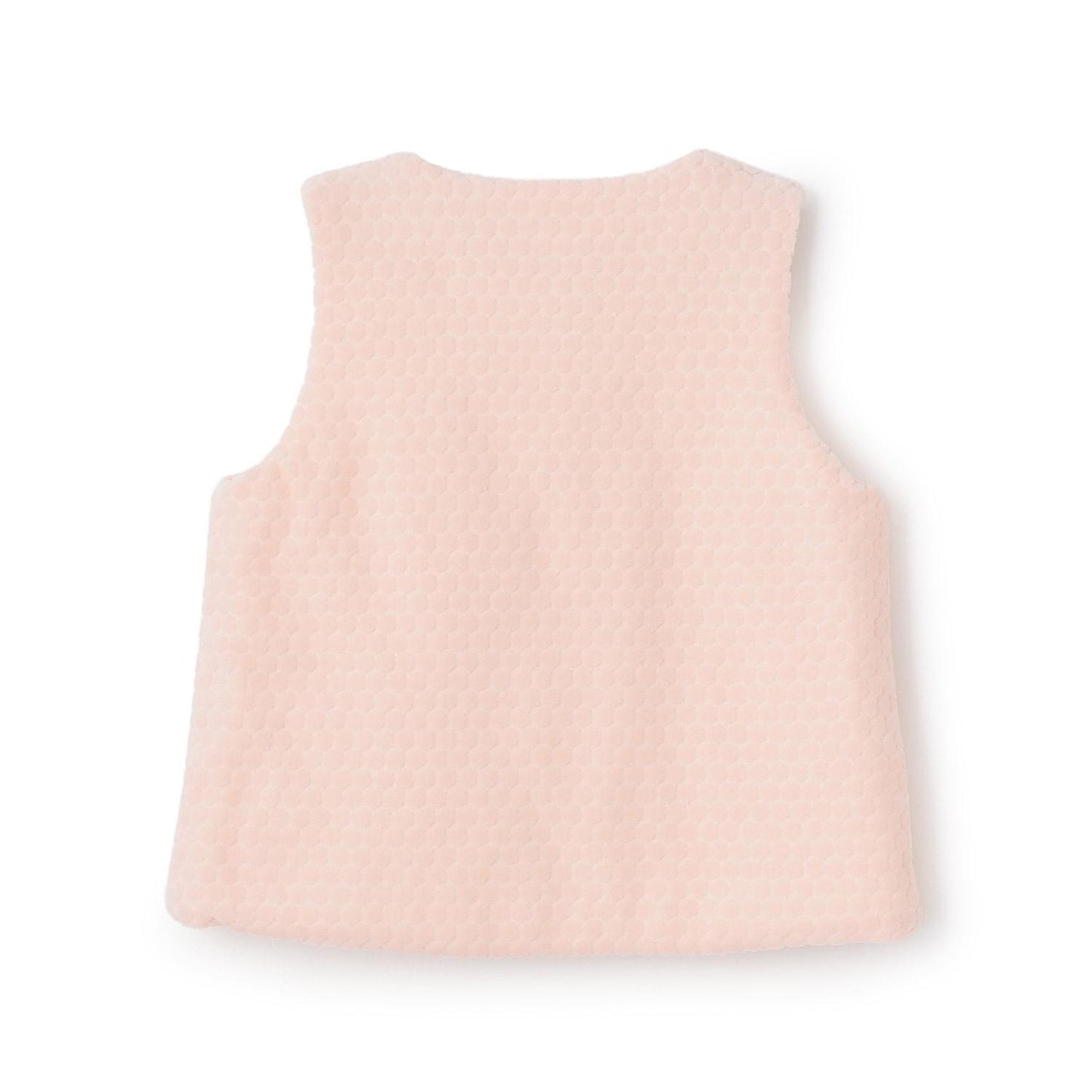 波點天鵝絨背心