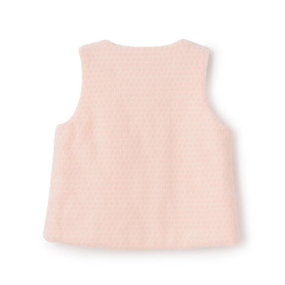 波點天鵝絨背心