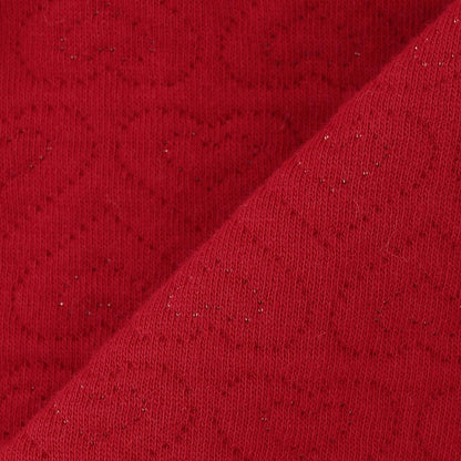 愛心亮片提花拉鍊開衫