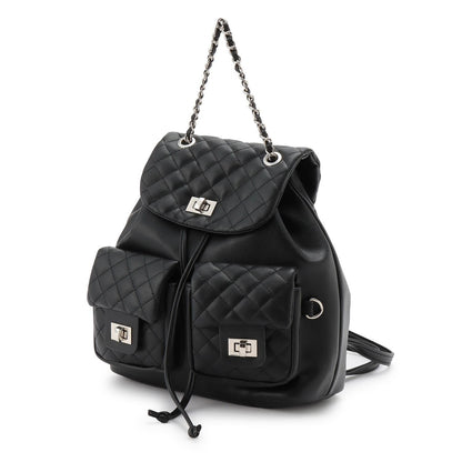 菱格紋迷你雙肩包