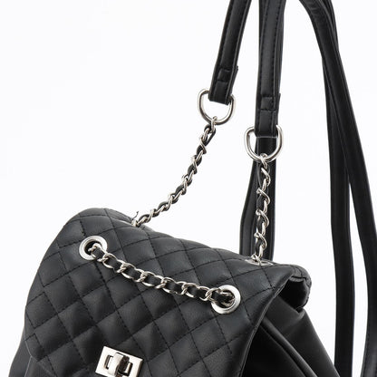 菱格紋迷你雙肩包