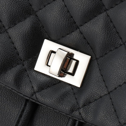 菱格紋迷你雙肩包