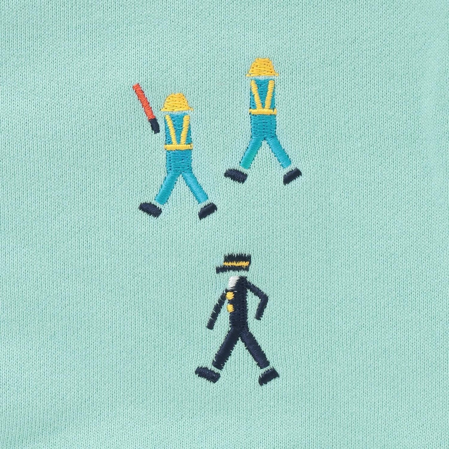 【人氣商品】【直營店無售】電車刺繡條紋袖衛衣