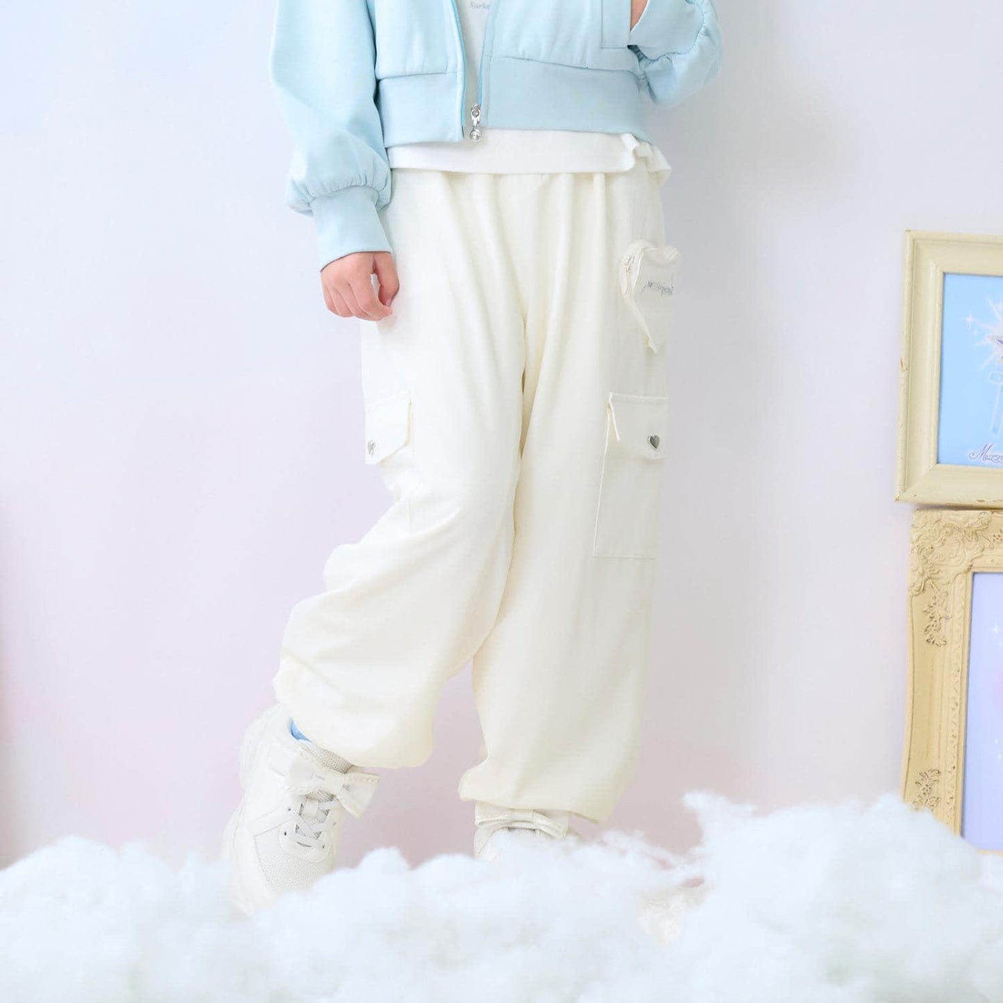 保暖愛心休閒褲