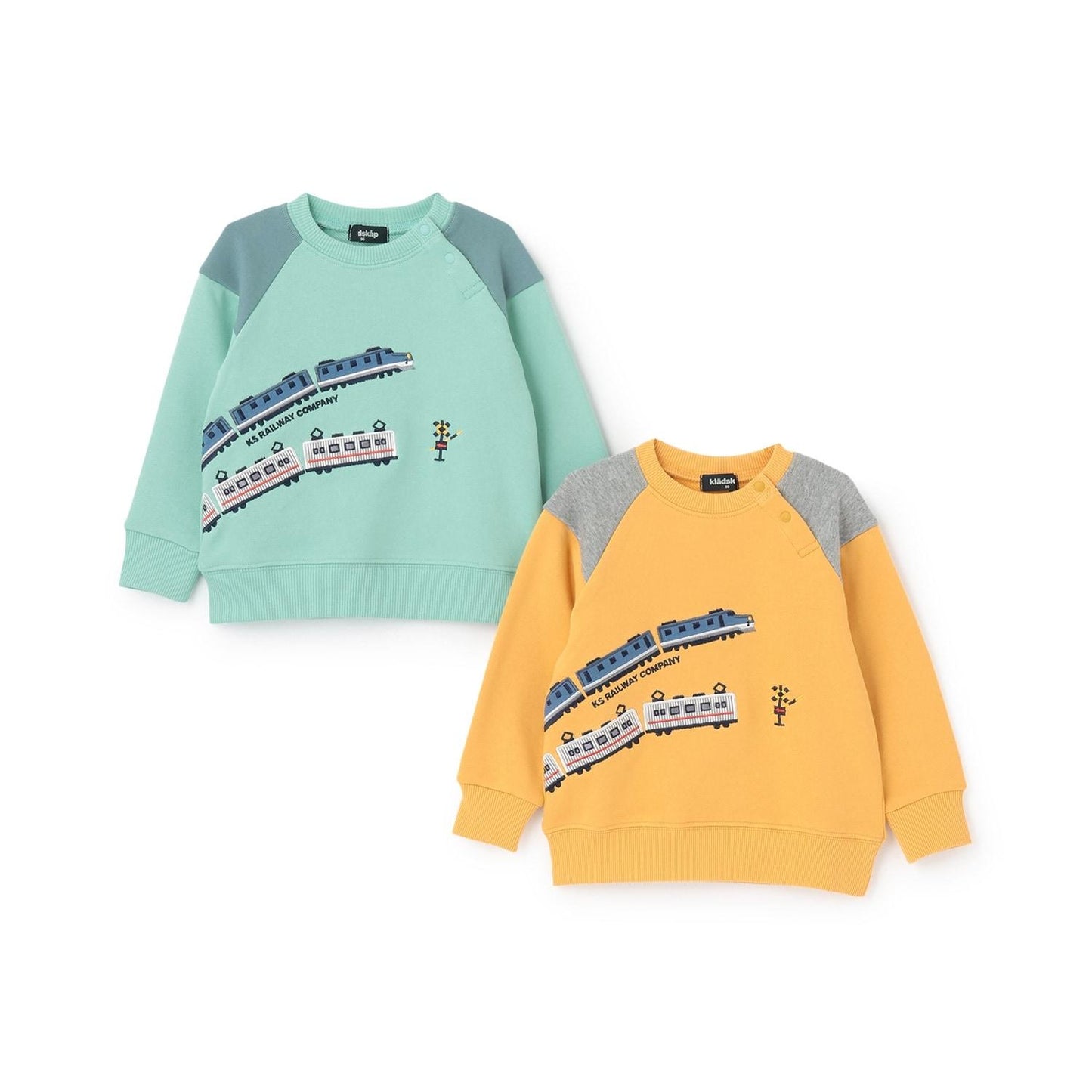 【人氣商品】【直營店無售】電車刺繡條紋袖衛衣