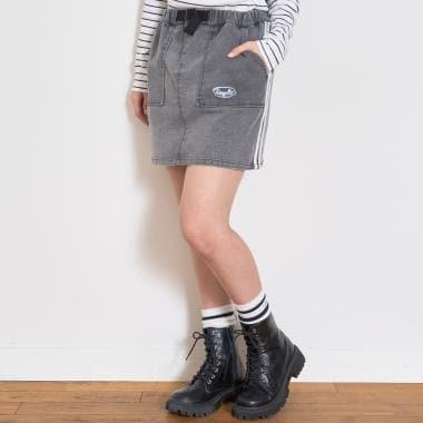 【7days】側邊條紋裙褲