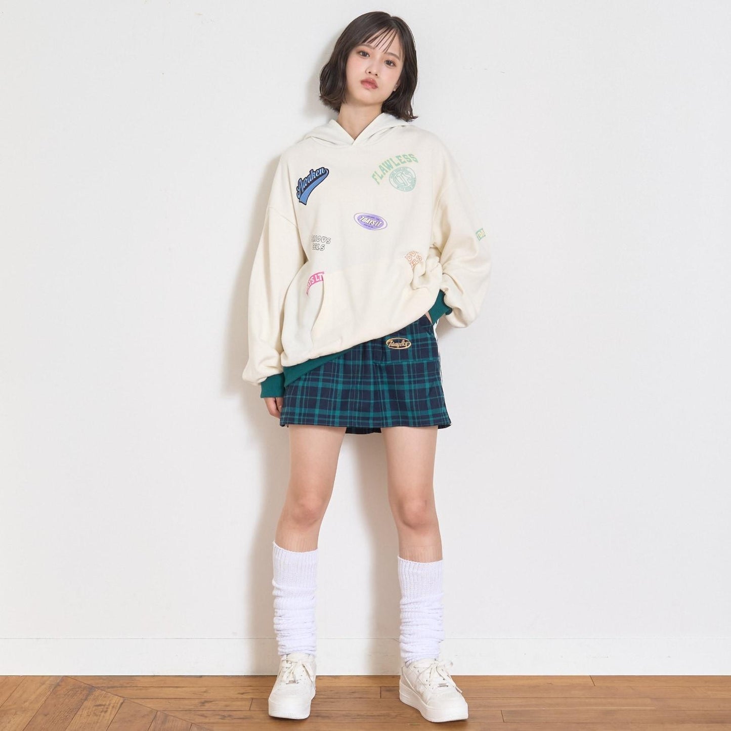 【7days】側邊條紋裙褲