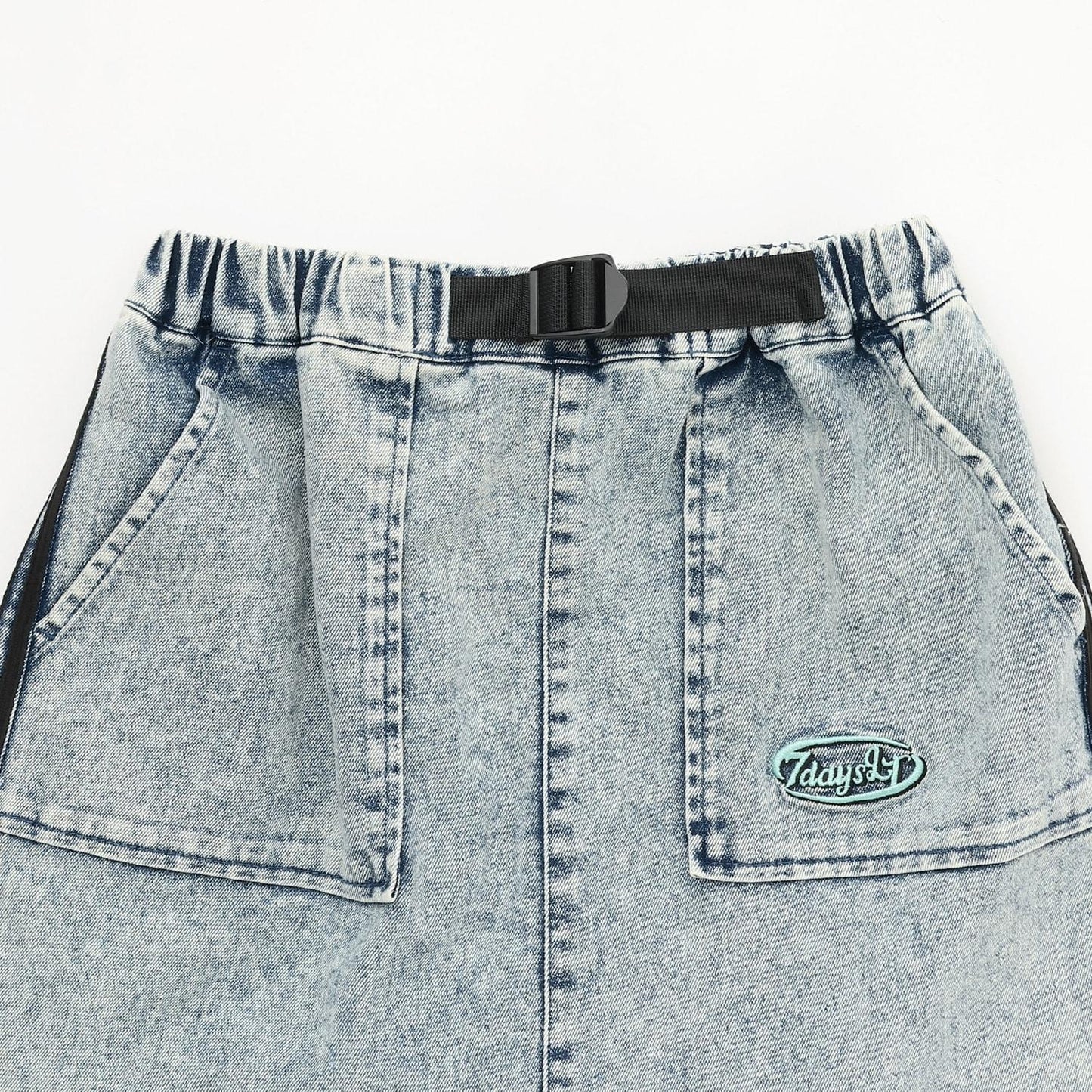 【7days】側邊條紋裙褲