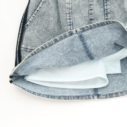 【7days】側邊條紋裙褲